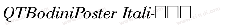 QTBodiniPoster Itali字体转换